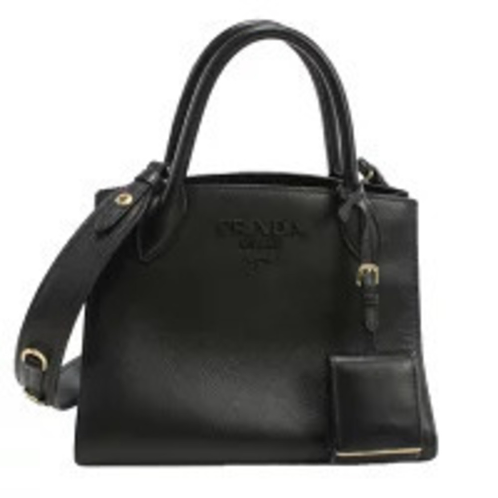Prada Tote Bag Monochrome Black Handbag